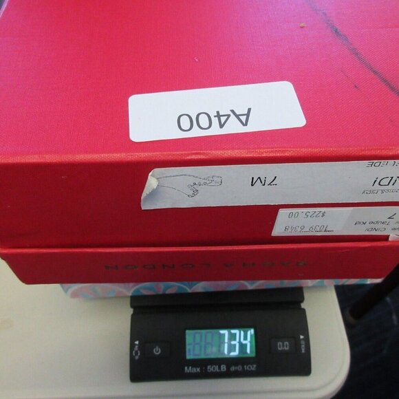 Sacha London Cindi Women Slides Size 7 Taupe Beaded Pointed Toe Low Heels 734 - Picture 12 of 12